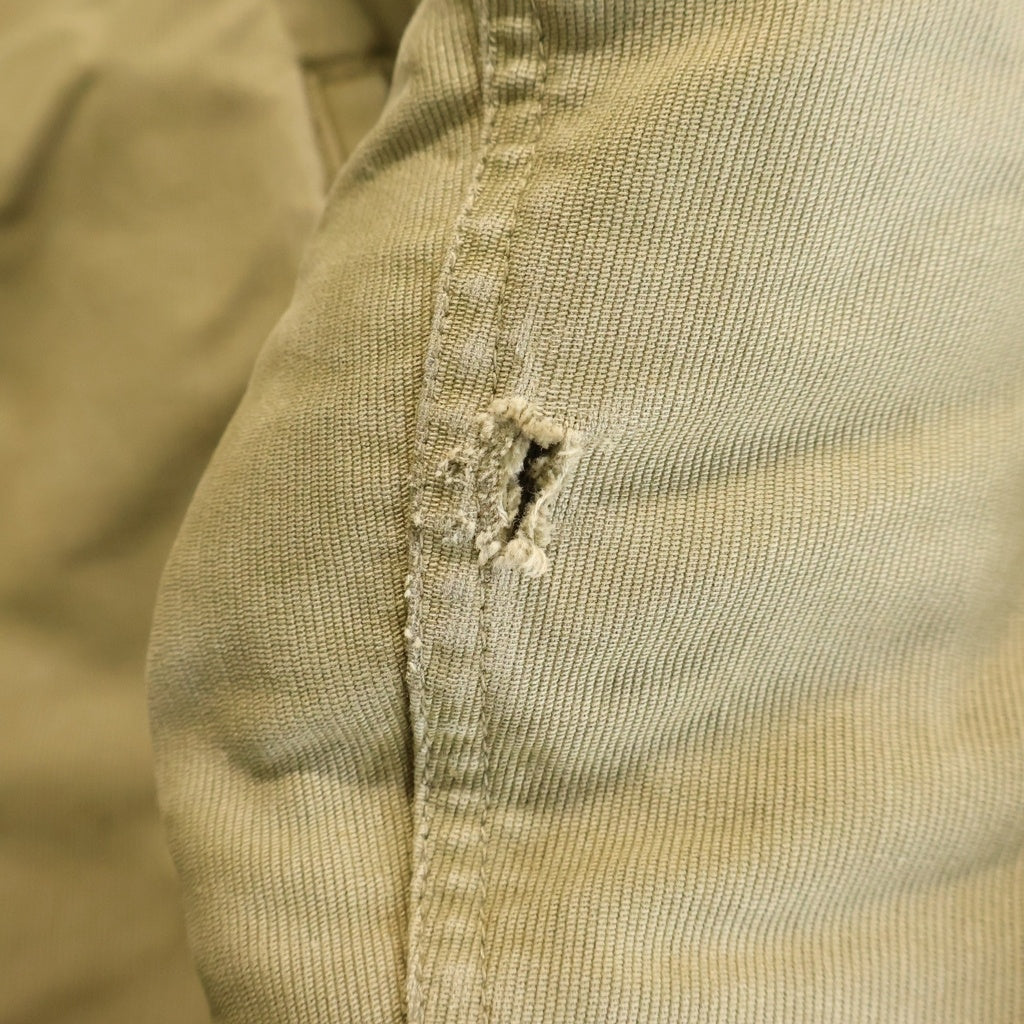 NO BRAND(ノーブランド) Navy Dependent N-1 袖リブ デッキジャケット カーキ