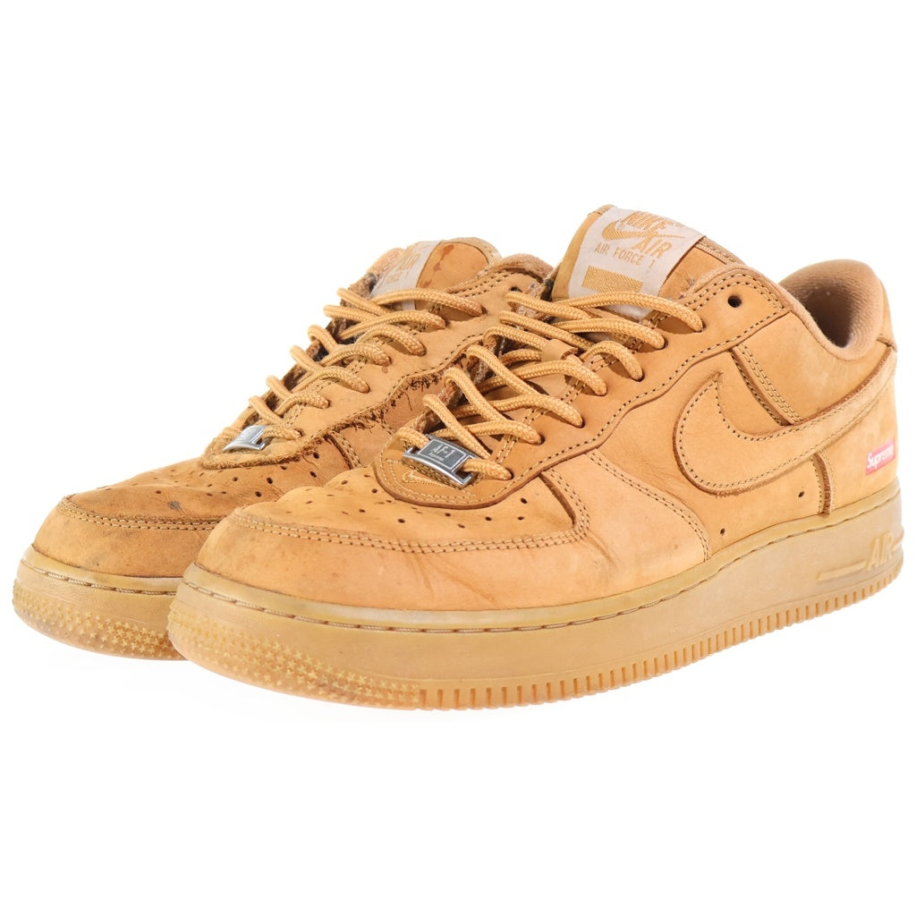 NIKE(ナイキ) ×SUPREME AIR FORCE 1 LOW SP シュプリーム エアフォースワン ウィート ローカットスニーカー ブラウン US8.5/26.5cm DN1555-200