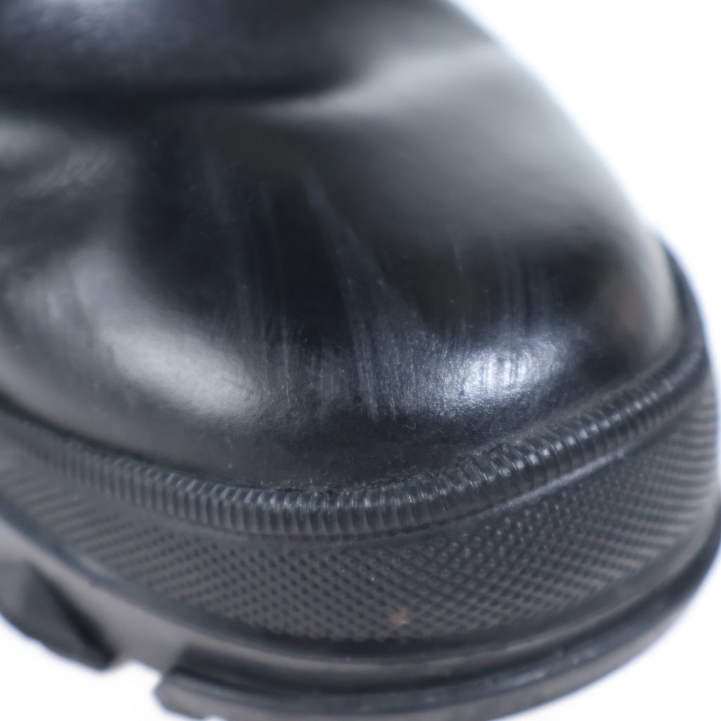 POLO RALPH LAUREN(ポロラルフローレン) HAYWARD BOOTS ヘイワード キルティング バックル レースアップブーツ ブラック 0862