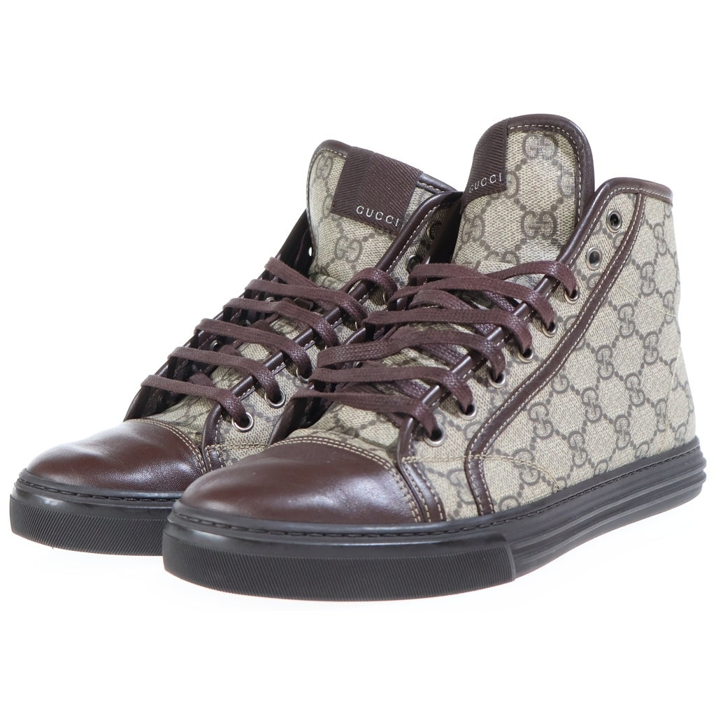 GUCCI(グッチ) GGキャンバス ハイカットスニーカー ブラウン 295383