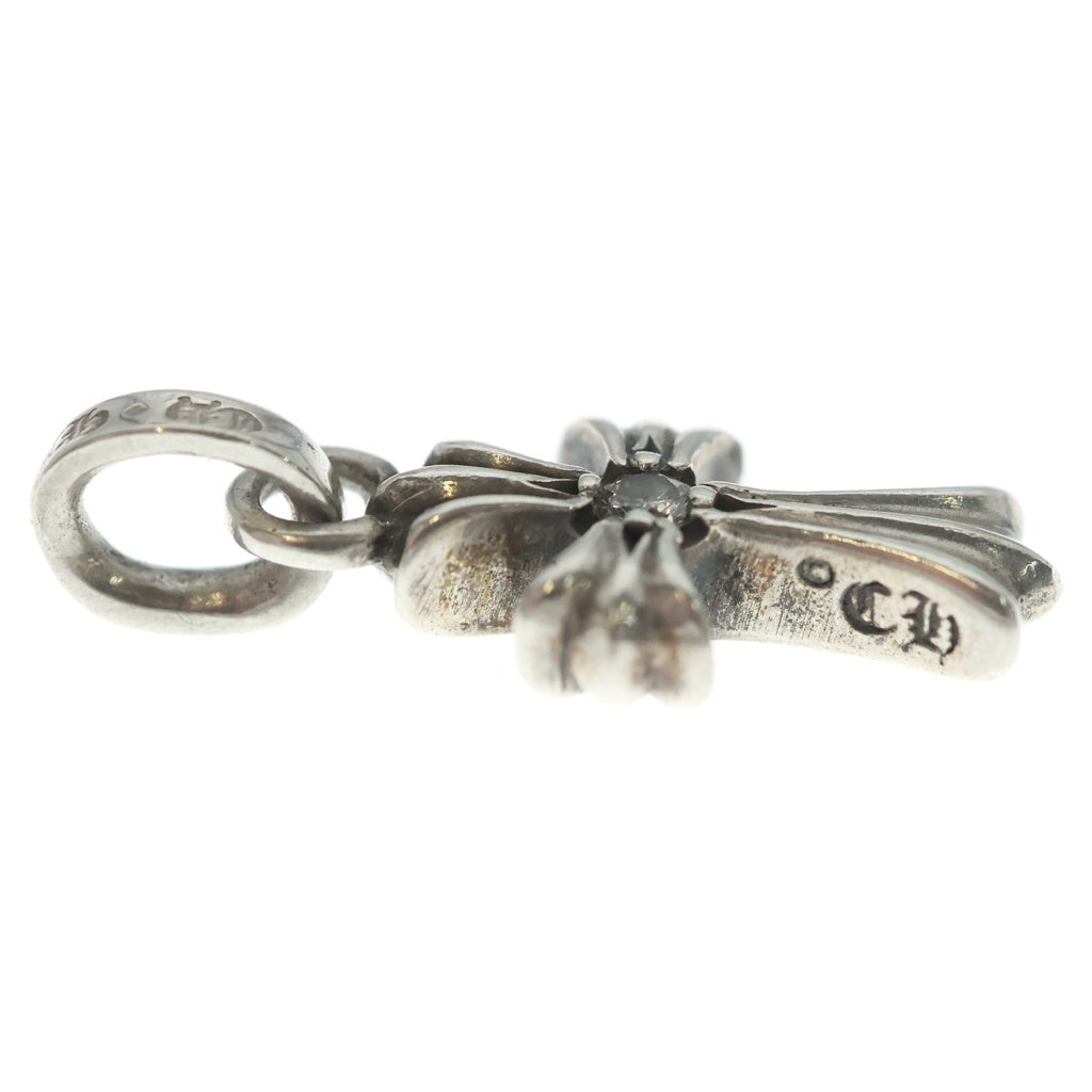 CHROME HEARTS(クロムハーツ) CRS BBYFAT DMND ベイビーファットクロス 両面1ダイヤ ペンダントトップ シルバー BCA238