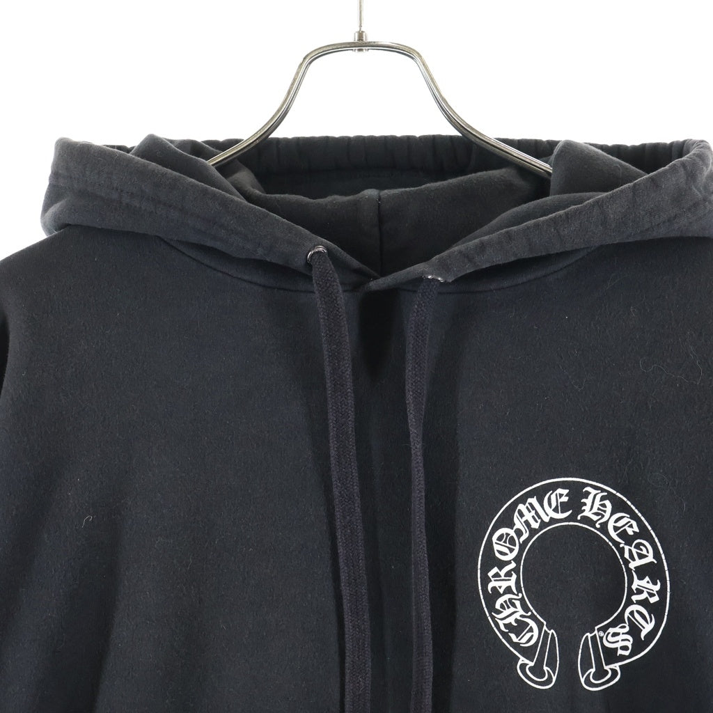 CHROME HEARTS(クロムハーツ) ×MATTY BOY マッティボーイ チョンパーホースシュープリント プルオーバースウェットパーカー フーディー ブラック