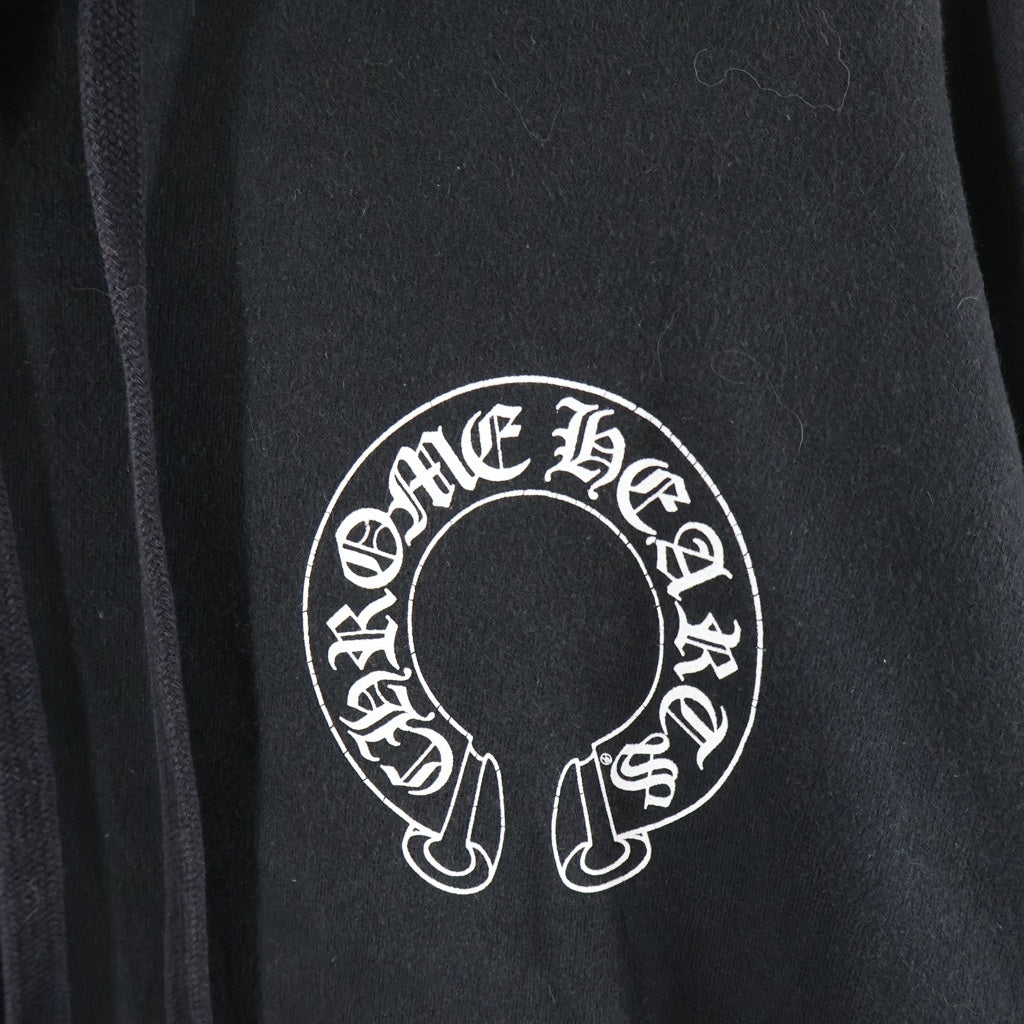 CHROME HEARTS(クロムハーツ) ×MATTY BOY マッティボーイ チョンパーホースシュープリント プルオーバースウェットパーカー フーディー ブラック