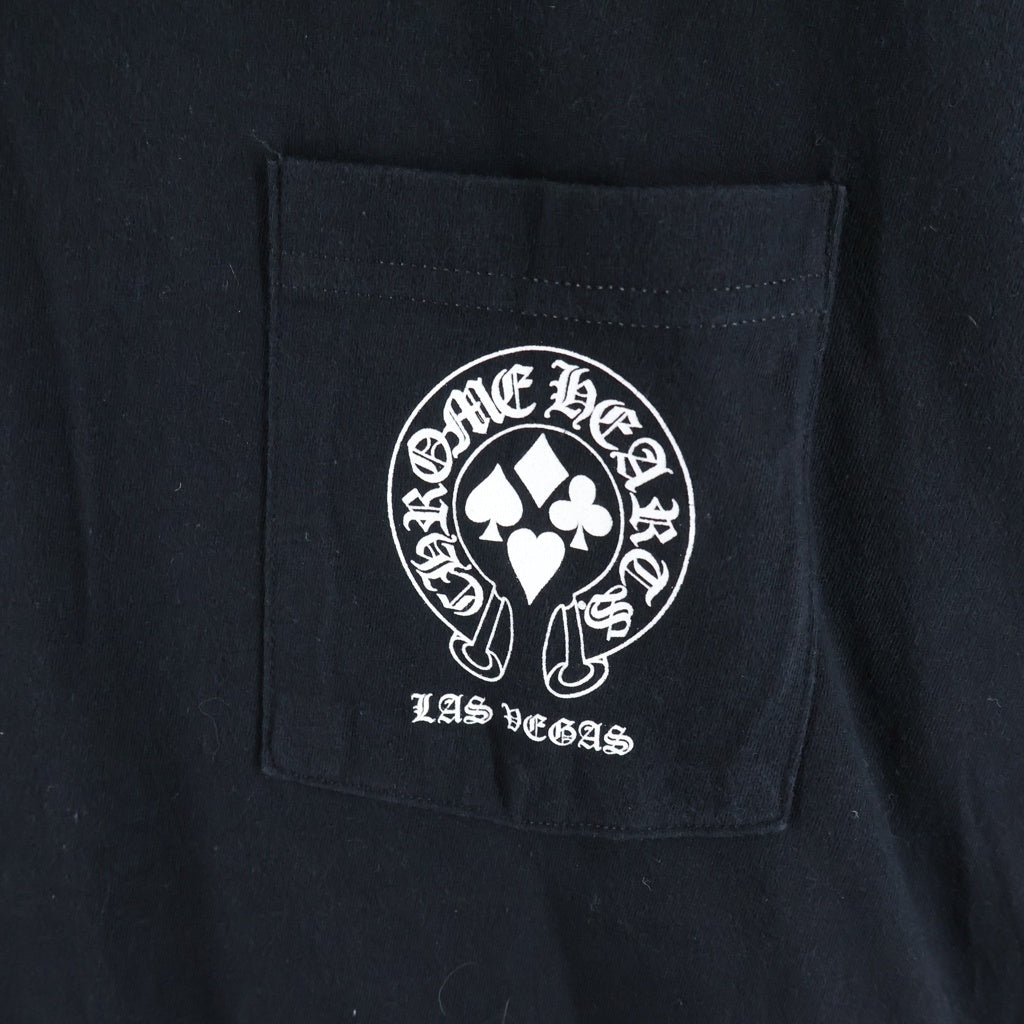 CHROME HEARTS(クロムハーツ) WELCOME LAS VEGAS ラスベガス限定 プリント半袖Tシャツ クルーネックカットソー ブラック
