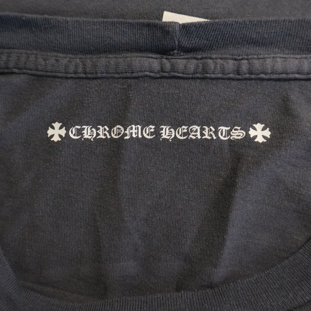 CHROME HEARTS(クロムハーツ) Tバーバックプリント 半袖Tシャツ クルーネックカットソー グレー