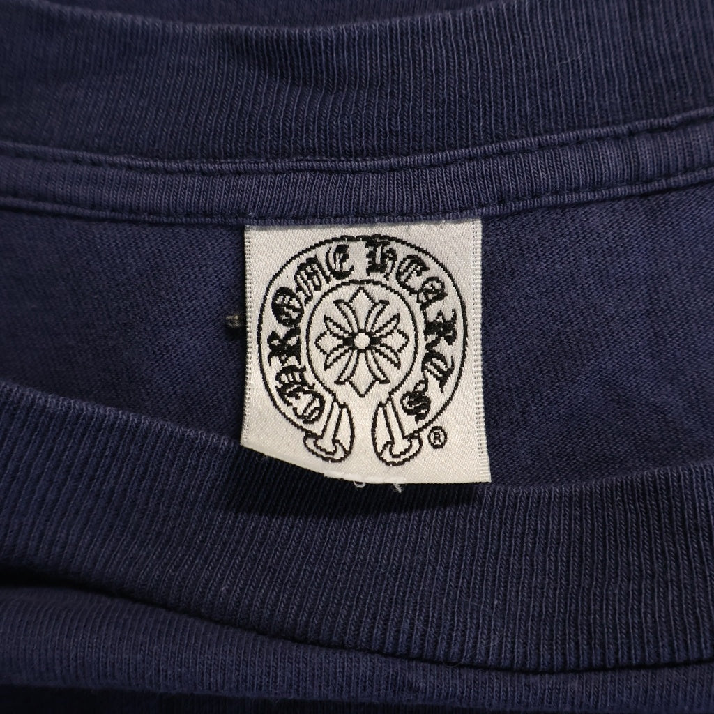 CHROME HEARTS(クロムハーツ) OLD S/S オールド バックスクロールラベルプリント 半袖Tシャツカットソー ネイビー