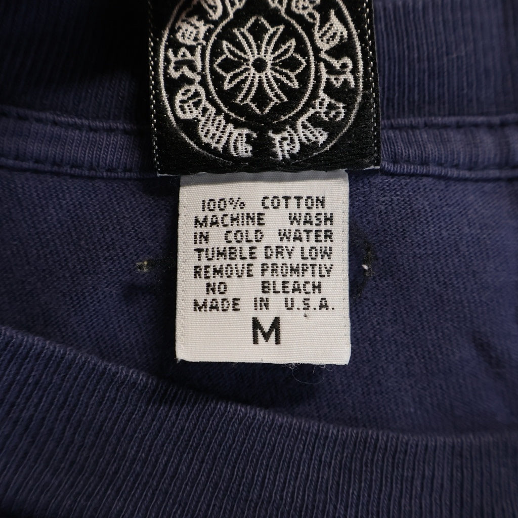 CHROME HEARTS(クロムハーツ) OLD S/S オールド バックスクロールラベルプリント 半袖Tシャツカットソー ネイビー