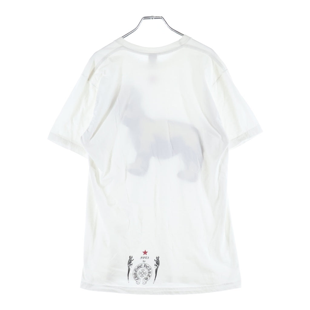 CHROME HEARTS(クロムハーツ) OLD FOTI DOG STAR KILL オールド フォティ ドックスタープリント 半袖Tシャツカットソー ホワイト