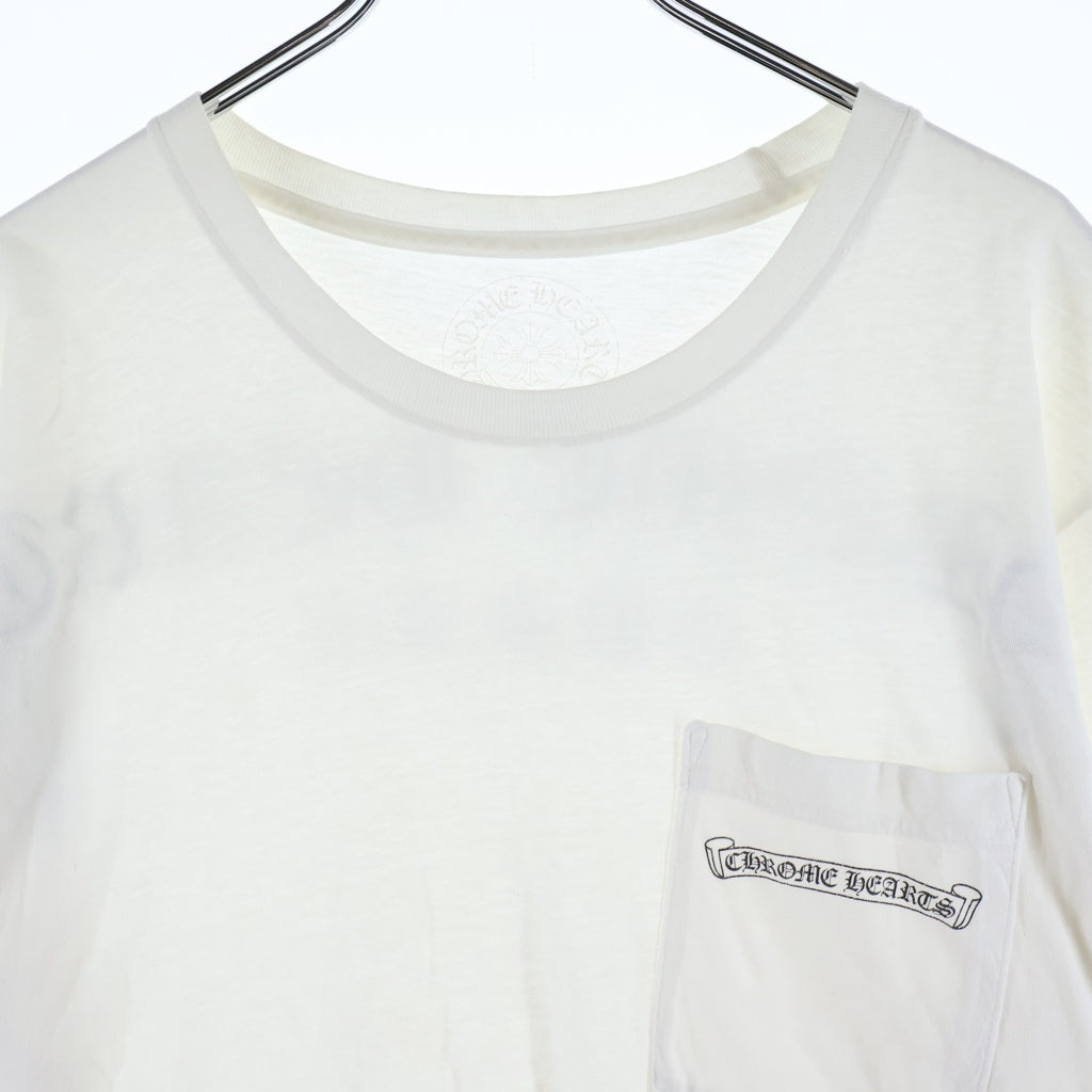 CHROME HEARTS(クロムハーツ) バック アーチ ロゴ プリント 半袖 Tシャツ カットソー ホワイト