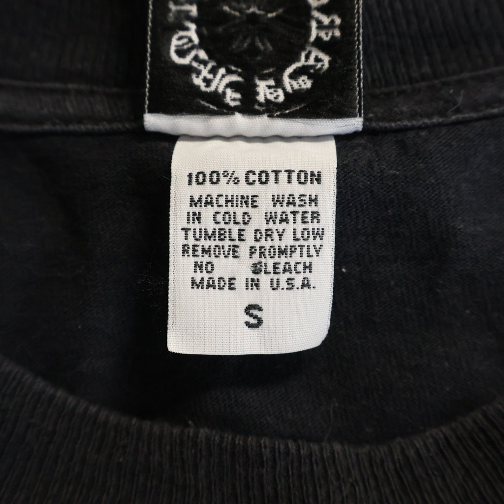 CHROME HEARTS(クロムハーツ) OLD VINE DAGGER オールド ヴァインダガー アームクロスプリント 長袖Tシャツ カットソー ブラック