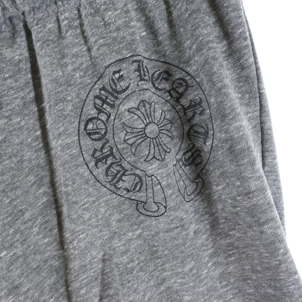 CHROME HEARTS(クロムハーツ) SWEAT PANTS ホースシュー CHプリント スウェット ハーフパンツ グレー