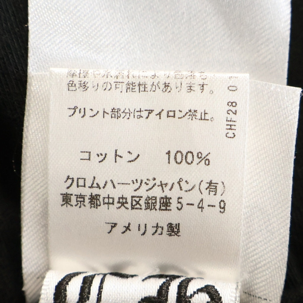CHROME HEARTS(クロムハーツ) SCROLL LABEL S/S TEE スクロールラベルプリント クルーネックポケット半袖Tシャツ ブラック