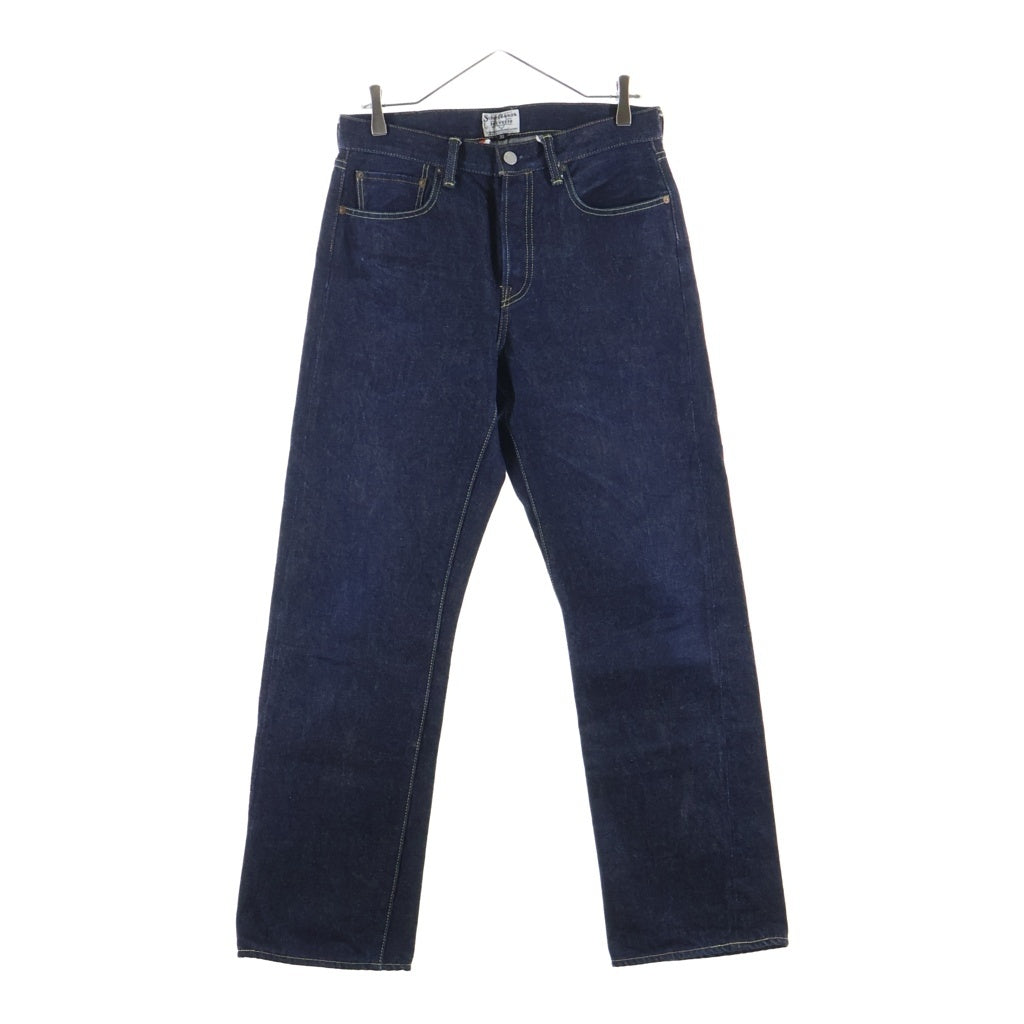 SCHOTT(ショット) PERFECT 5P DENIM PANTS Vステ 赤耳 リジット デニムパンツ ネイビー 782-5911006