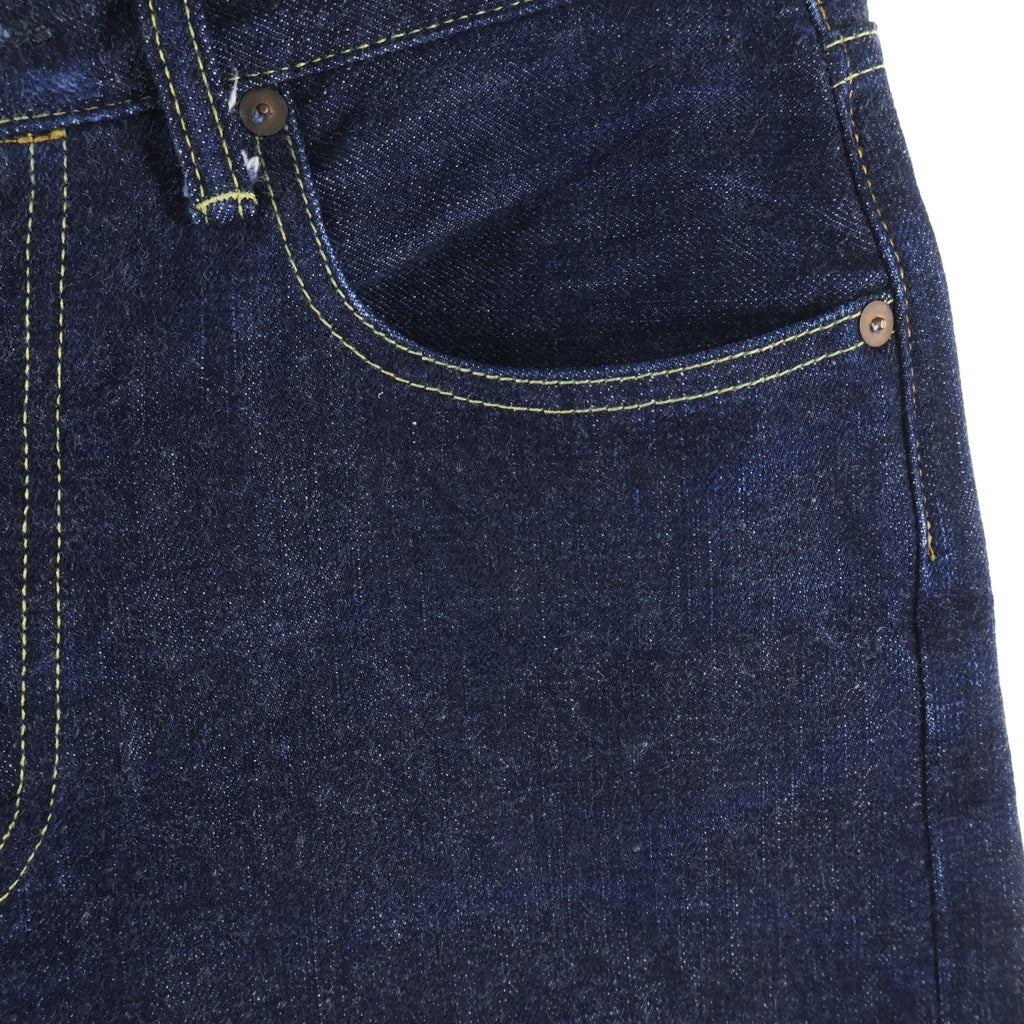 SCHOTT(ショット) PERFECT 5P DENIM PANTS Vステ 赤耳 リジット デニムパンツ ネイビー 782-5911006