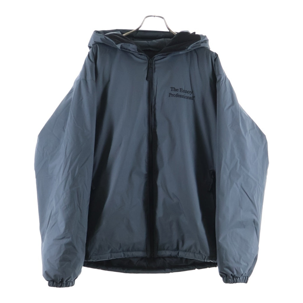 The Ennoy Professional(エンノイプロフェッショナル) PADDED NYLON HOODIE パデッドナイロンジャケット フード ダウンジャケット グレー AW25BRENJK03LP