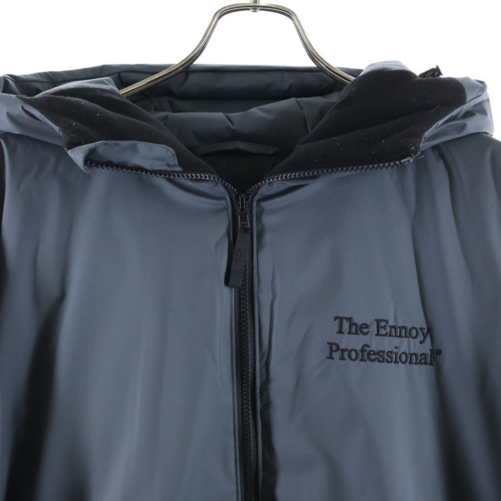 The Ennoy Professional(エンノイプロフェッショナル) PADDED NYLON HOODIE パデッドナイロンジャケット フード ダウンジャケット グレー AW25BRENJK03LP