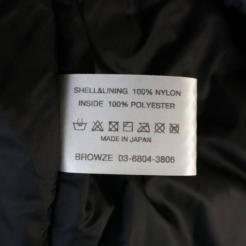The Ennoy Professional(エンノイプロフェッショナル) PADDED NYLON HOODIE パデッドナイロンジャケット フード ダウンジャケット グレー AW25BRENJK03LP
