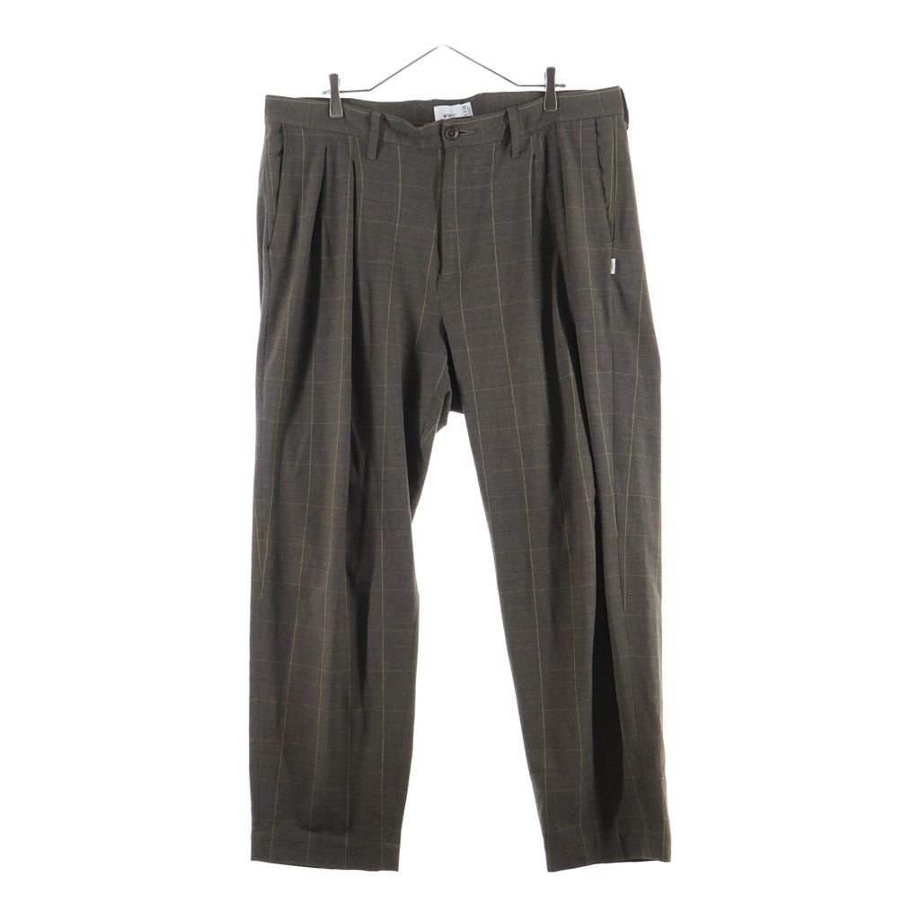 WTAPS(ダブルタップス) 20SS TWO TUCK TROUSERS BROWN スラックス ブラウン 201BRDT-PTM07