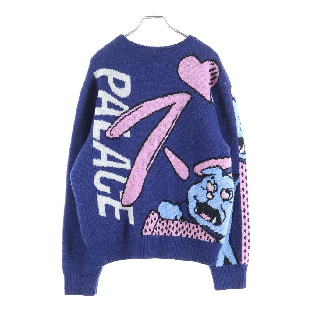 Palace Skateboards(パレススケートボーズ) REAR VIEW KNIT リアビュー ニットセーター ブルー