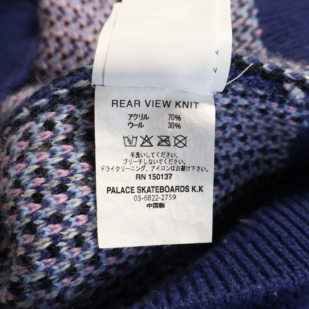 Palace Skateboards(パレススケートボーズ) REAR VIEW KNIT リアビュー ニットセーター ブルー