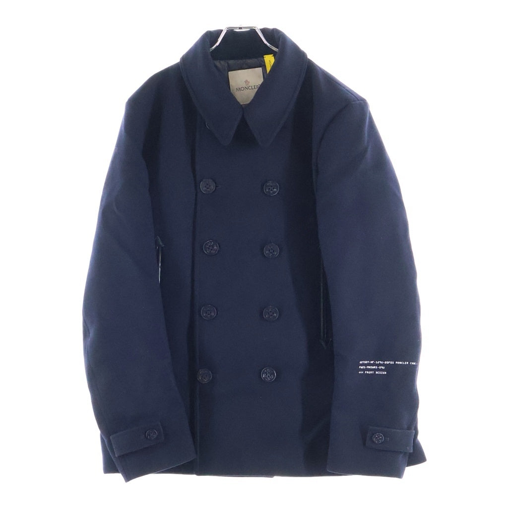 MONCLER(モンクレール) 21AW FRAGMENT HIROSHI FUJIWARA 藤原ヒロシ TOLIMAN トリマン Pコート ウール ネイビー G209U1B00004