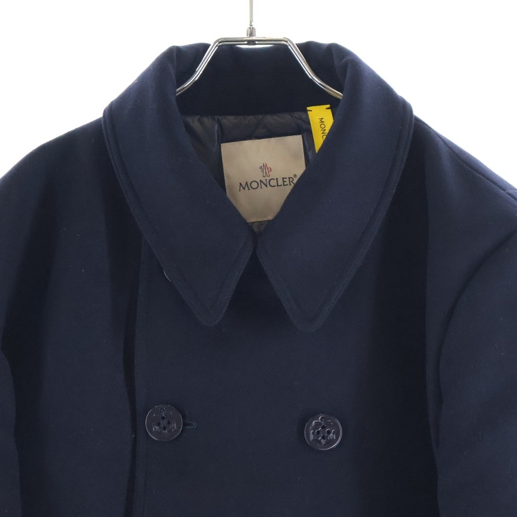 MONCLER(モンクレール) 21AW FRAGMENT HIROSHI FUJIWARA 藤原ヒロシ TOLIMAN トリマン Pコート ウール ネイビー G209U1B00004