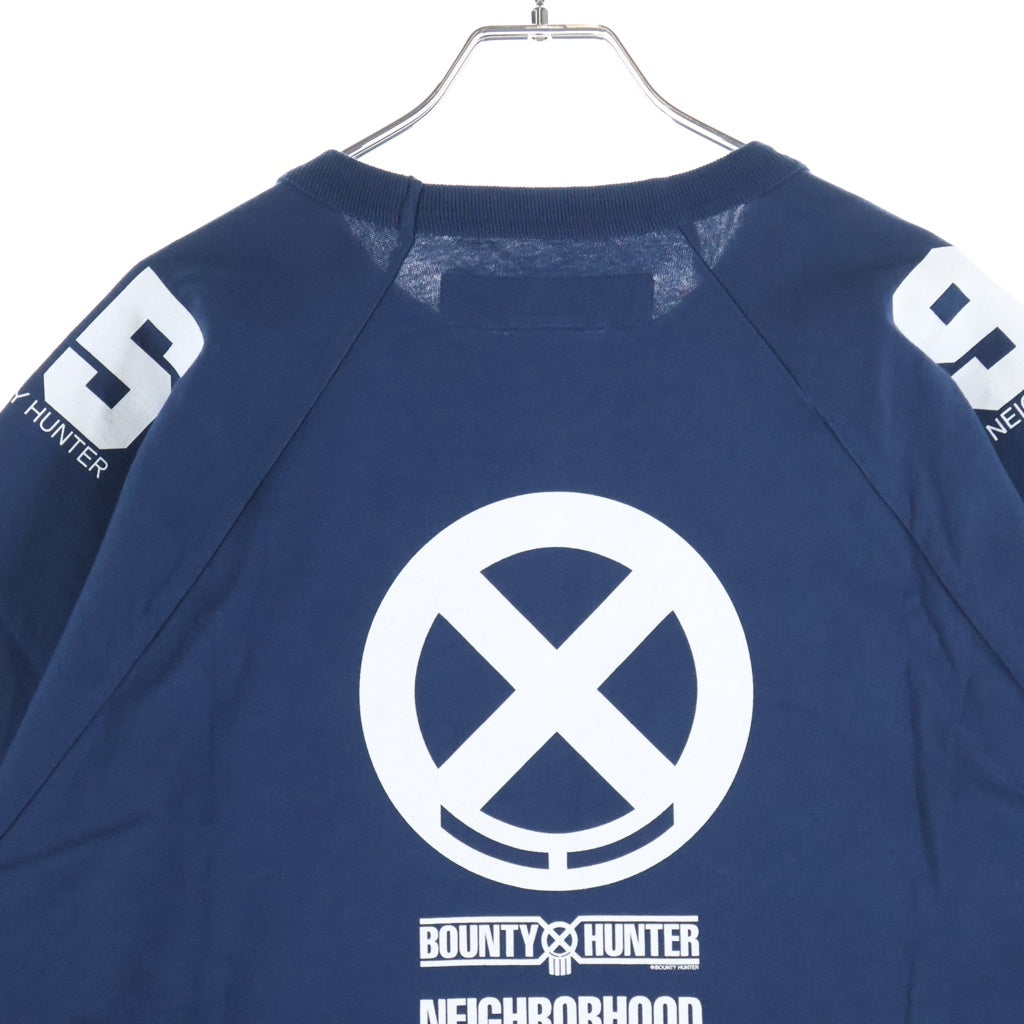 NEIGHBORHOOD(ネイバーフッド) ×BOUNTY HUNTER ×RUSSELL ATHLETIC 25SS NHXBOUNTY HUNTERXRUSSELL ATHLETIC.CREWNECK SS クルーネックTシャツ ネイビー 251XR57N-CSM03