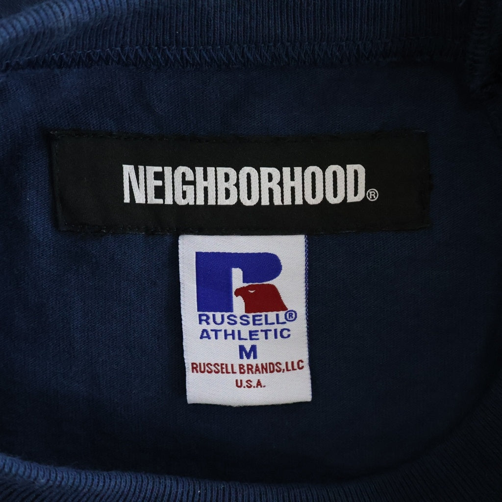 NEIGHBORHOOD(ネイバーフッド) ×BOUNTY HUNTER ×RUSSELL ATHLETIC 25SS NHXBOUNTY HUNTERXRUSSELL ATHLETIC.CREWNECK SS クルーネックTシャツ ネイビー 251XR57N-CSM03