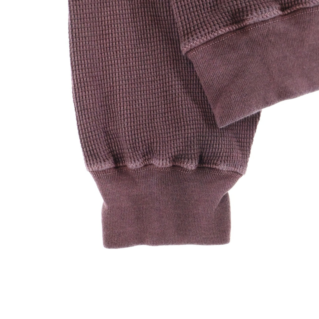 NEIGHBORHOOD(ネイバーフッド) 25SS PIGMENT DYED WAFFLE FABRIC CREWNECK LS サーマル ロングスリーブカットソー ピンク 251FPNH-CSM15