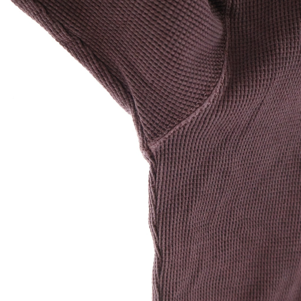 NEIGHBORHOOD(ネイバーフッド) 25SS PIGMENT DYED WAFFLE FABRIC CREWNECK LS サーマル ロングスリーブカットソー ピンク 251FPNH-CSM15