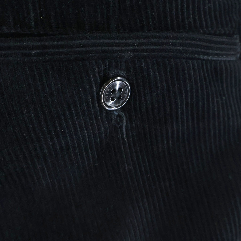 WTAPS(ダブルタップス) 24AW TRDT1802/TROUSERS/COTTON. CORDUROY コーデュロイ ツータック パンツ ブラック 242TQDT-PTM02