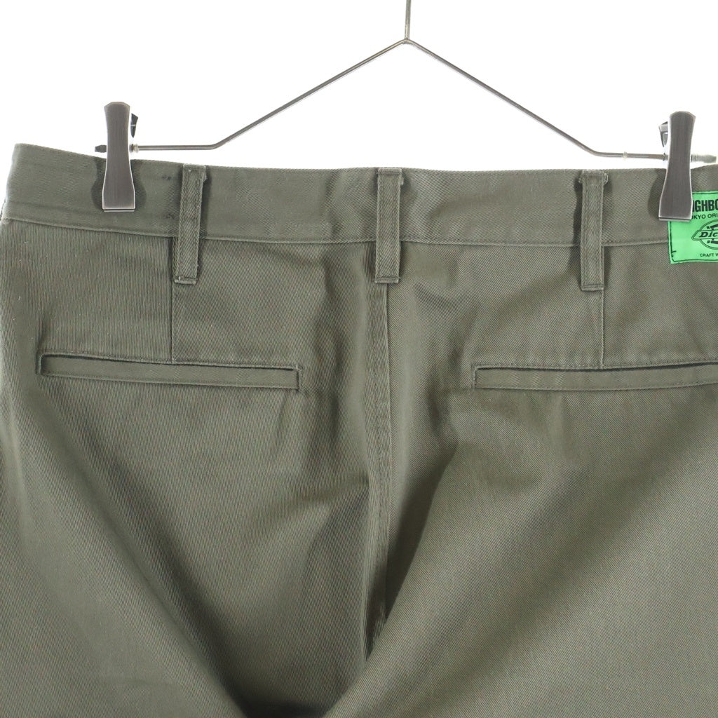 NEIGHBORHOOD(ネイバーフッド) 24AW ×DICKIES SLIM PANTS TCツイル チノパン カーキ 242VFDKN-PTM02