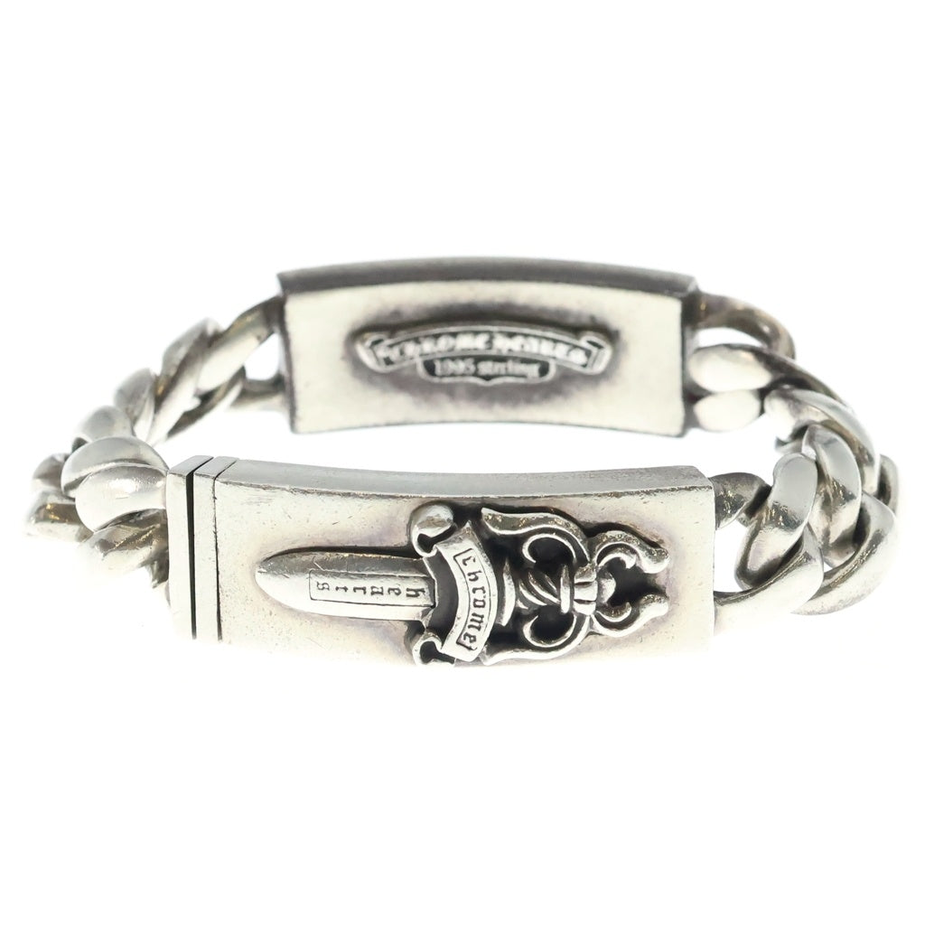 CHROME HEARTS(クロムハーツ) ID DBL DGGR ダブルID ダガー クラシックリンク ブレスレット シルバー