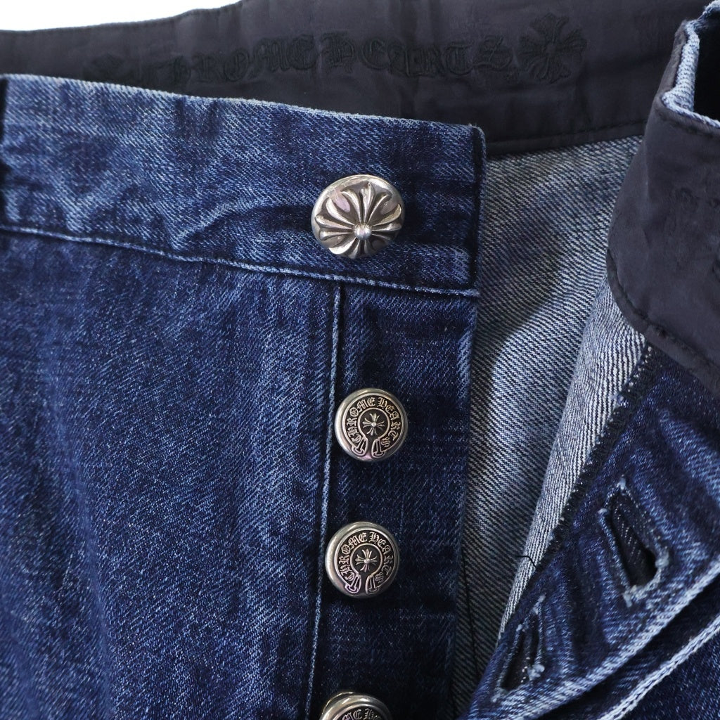 CHROME HEARTS(クロムハーツ) DENIM CARPENTER カーペンター ボタンフライ デニムパンツ インディゴ