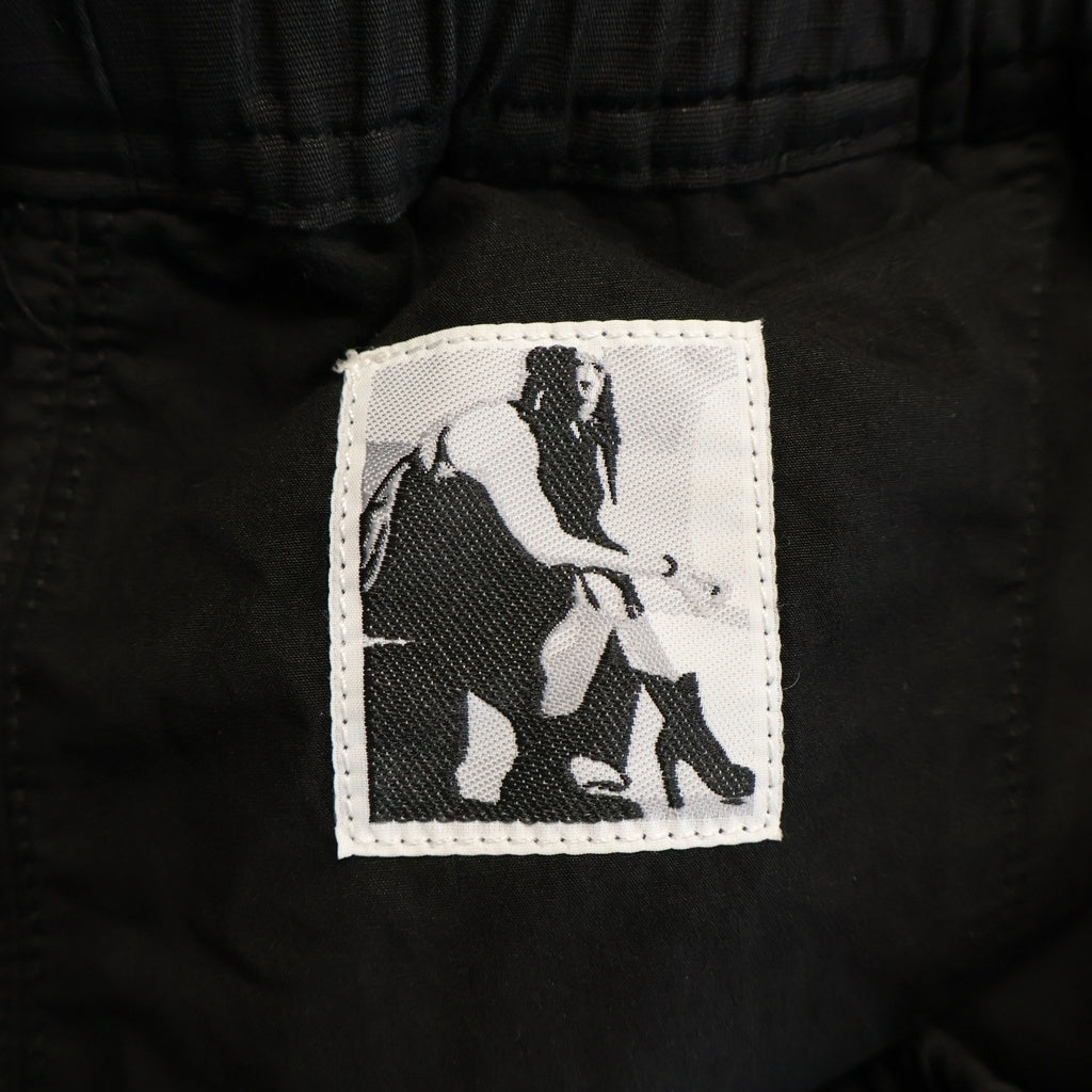 Rick Owens(リックオウエンス) Wide Bela ドローストリング リップストップ イージーパンツ ブラック DS01C6327-CR