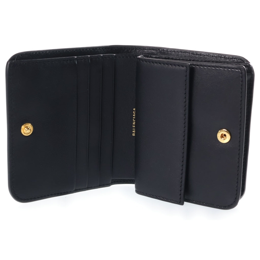 BALENCIAGA(バレンシアガ) CASH MINI WALLET キャッシュミニウォレット 2つ折り財布 ブラック 810901