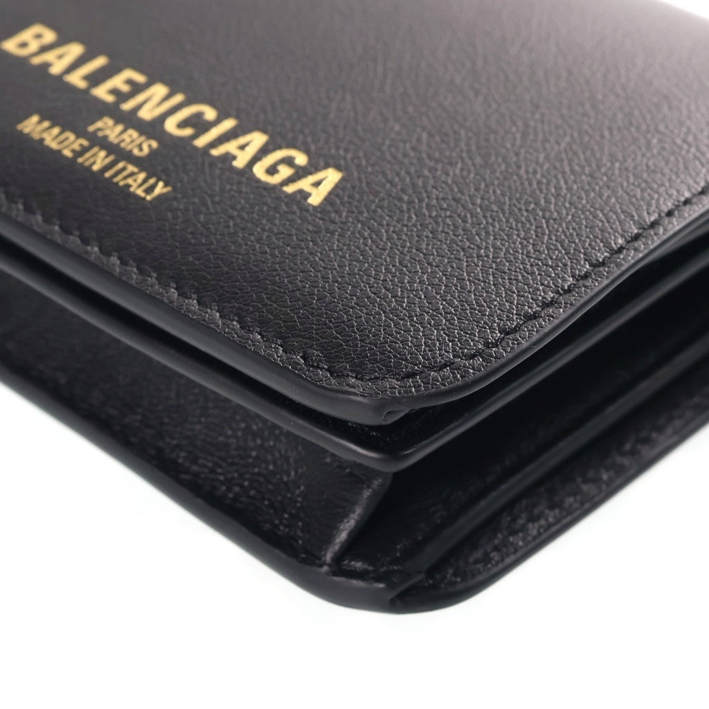 BALENCIAGA(バレンシアガ) CASH MINI WALLET キャッシュミニウォレット 2つ折り財布 ブラック 810901