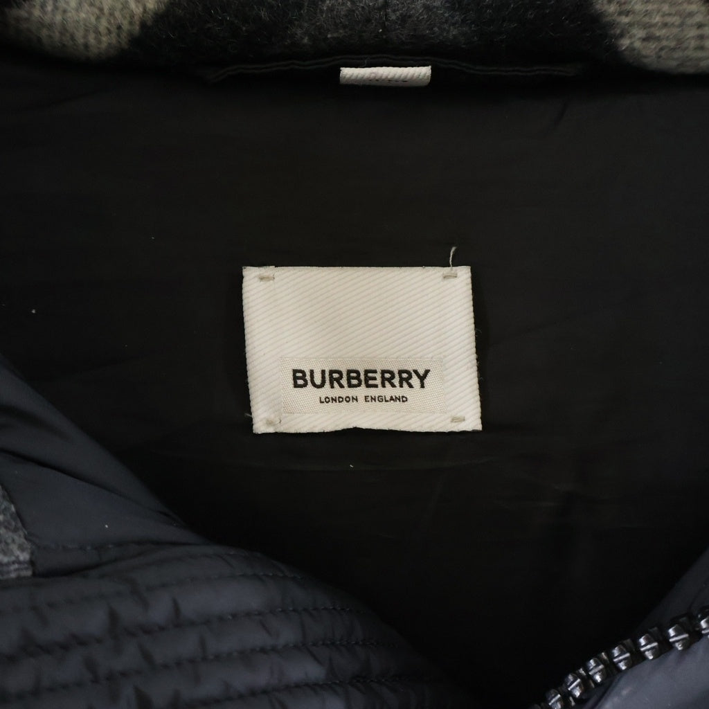 BURBERRY LONDON(バーバリーロンドン) LOCKWELL 2WAY デタッチャブル フード裏ノバチェック ダウンジャケット ブラック 8018731