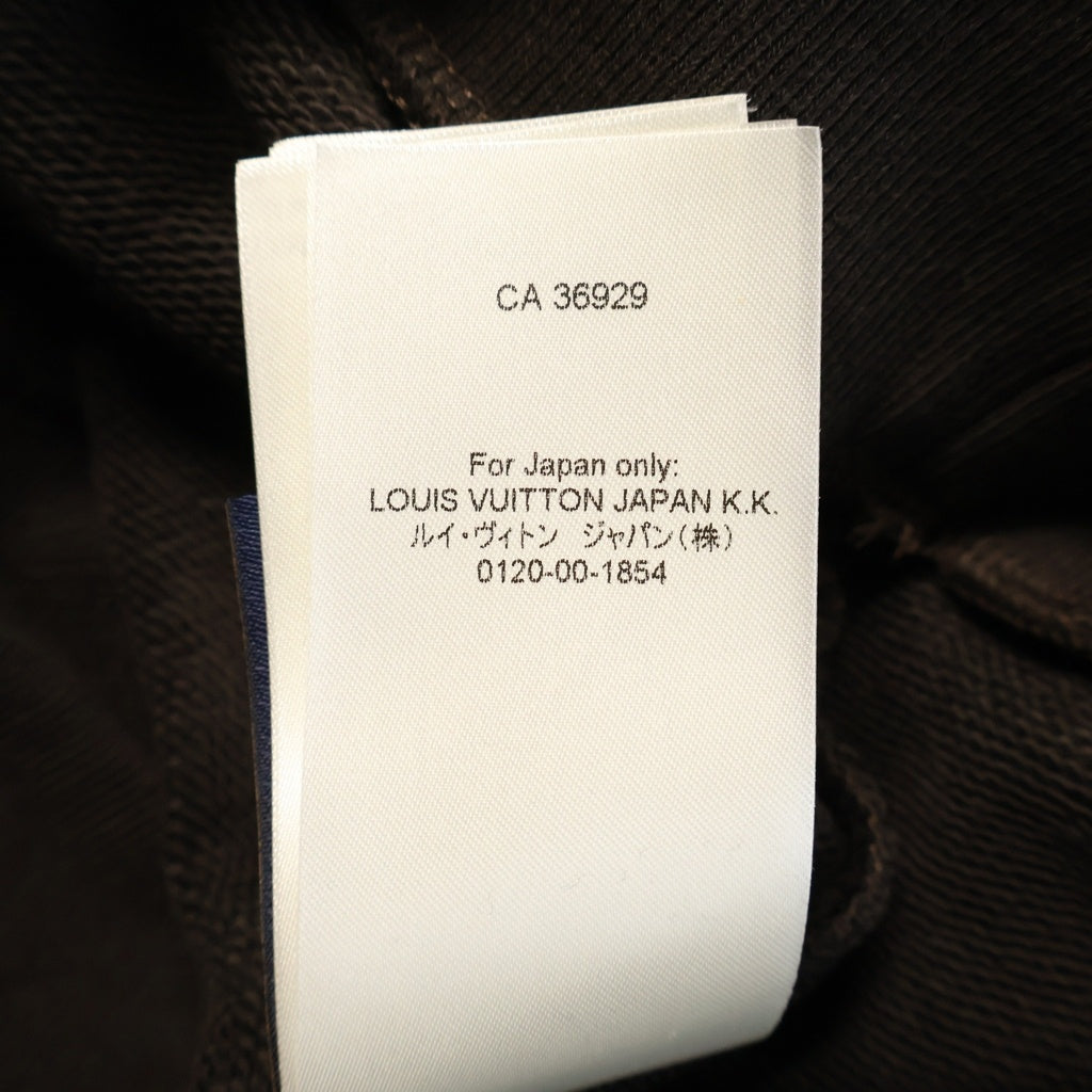 LOUIS VUITTON(ルイヴィトン) 25SS パール エンベリッシュド プルオーバースウェットパーカー フーディ ブラウン RM251M ZA8 HSY92W