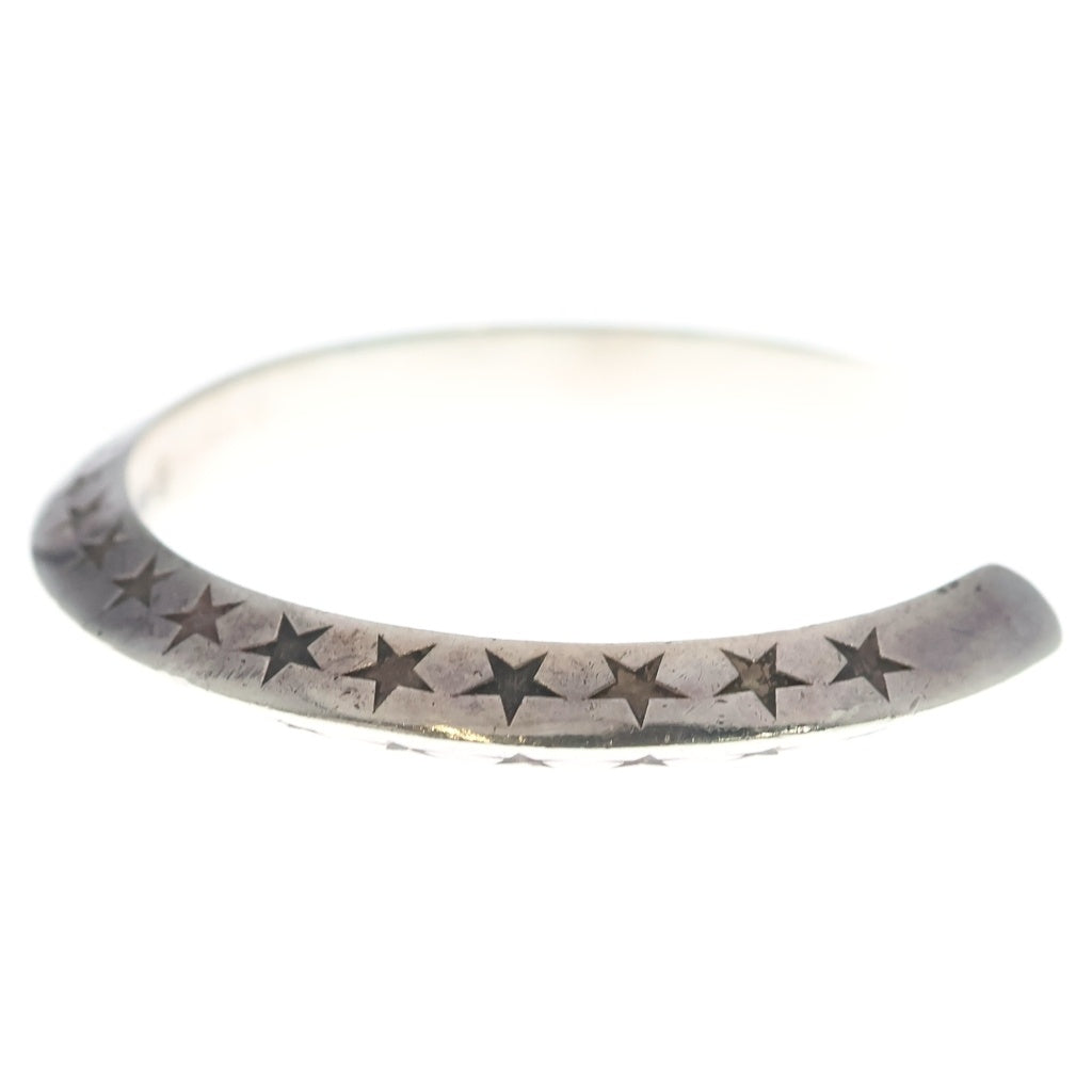 FANTASTIC MAN(ファンタスティックマン) BANGLE 817 スターバングル スター型押し バングル シルバー レディース