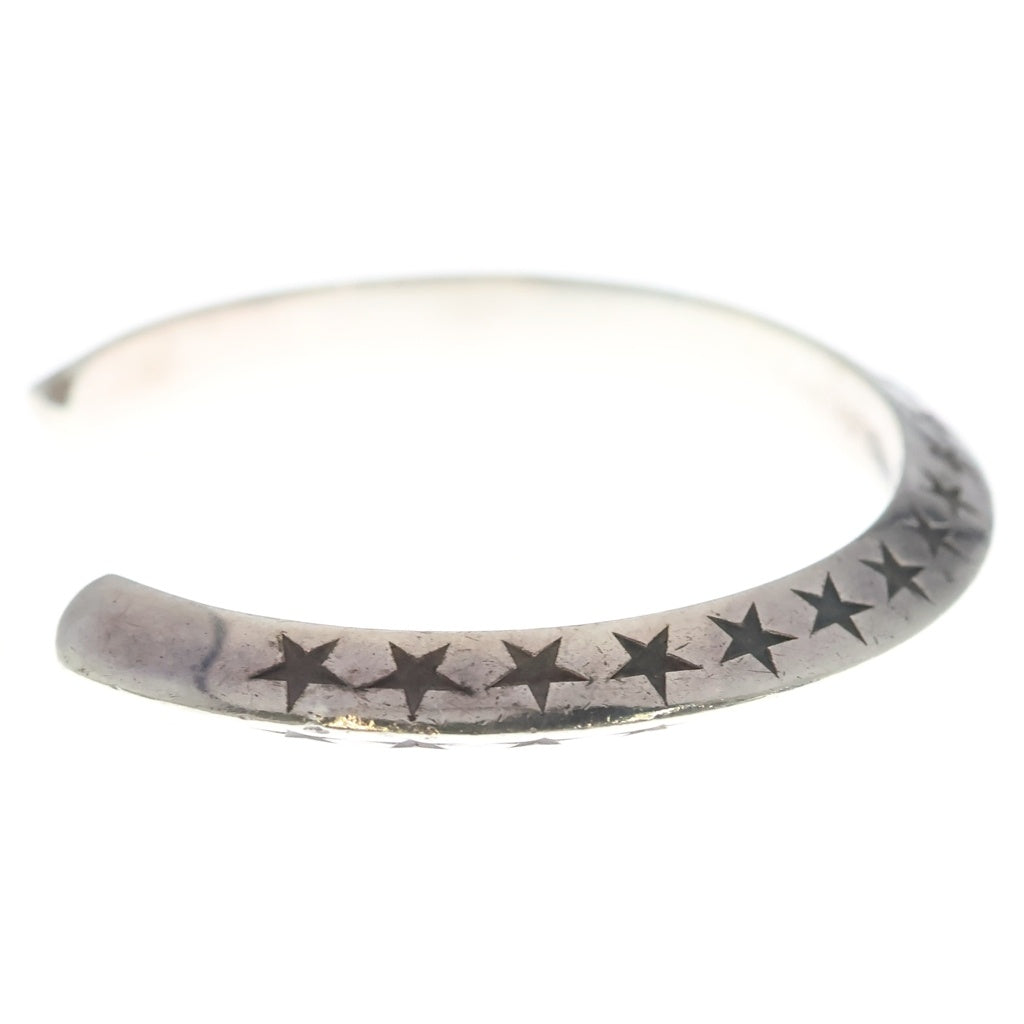FANTASTIC MAN(ファンタスティックマン) BANGLE 817 スターバングル スター型押し バングル シルバー レディース