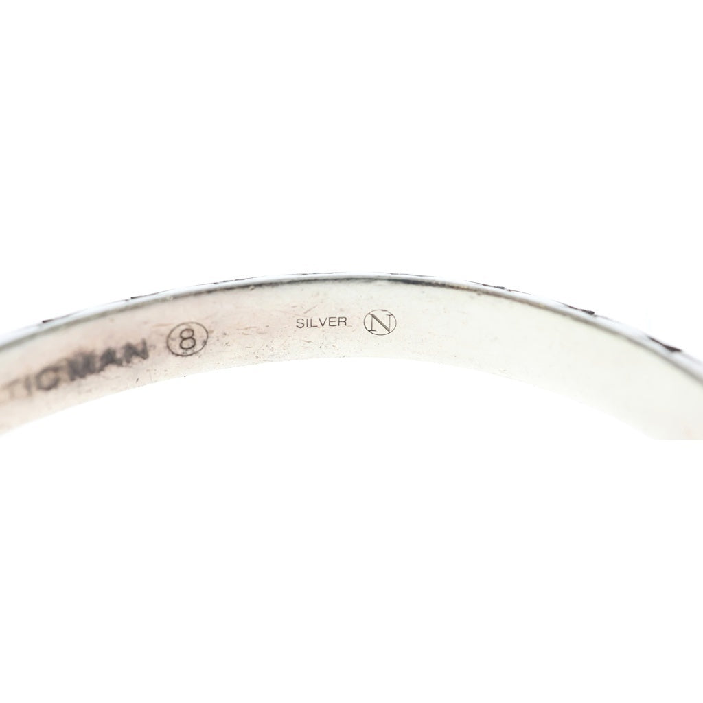 FANTASTIC MAN(ファンタスティックマン) BANGLE 817 スターバングル スター型押し バングル シルバー レディース