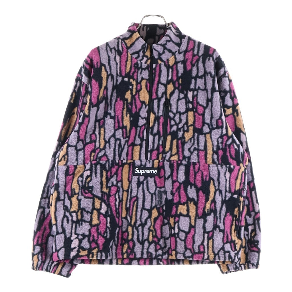 SUPREME(シュプリーム) 20AW Polartec Hooded Sweatshirt Purple Treebark Camo ポーラテック フリースジャケット ピンク カモフラ