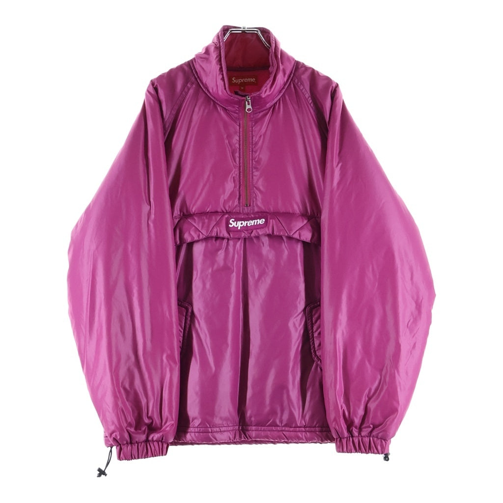 SUPREME(シュプリーム) 17AW Contrast Stitch Pullover コンストラクトステッチプルオーバー BOX LOGO ボックスロゴ ダウン プルオーバー ピンク
