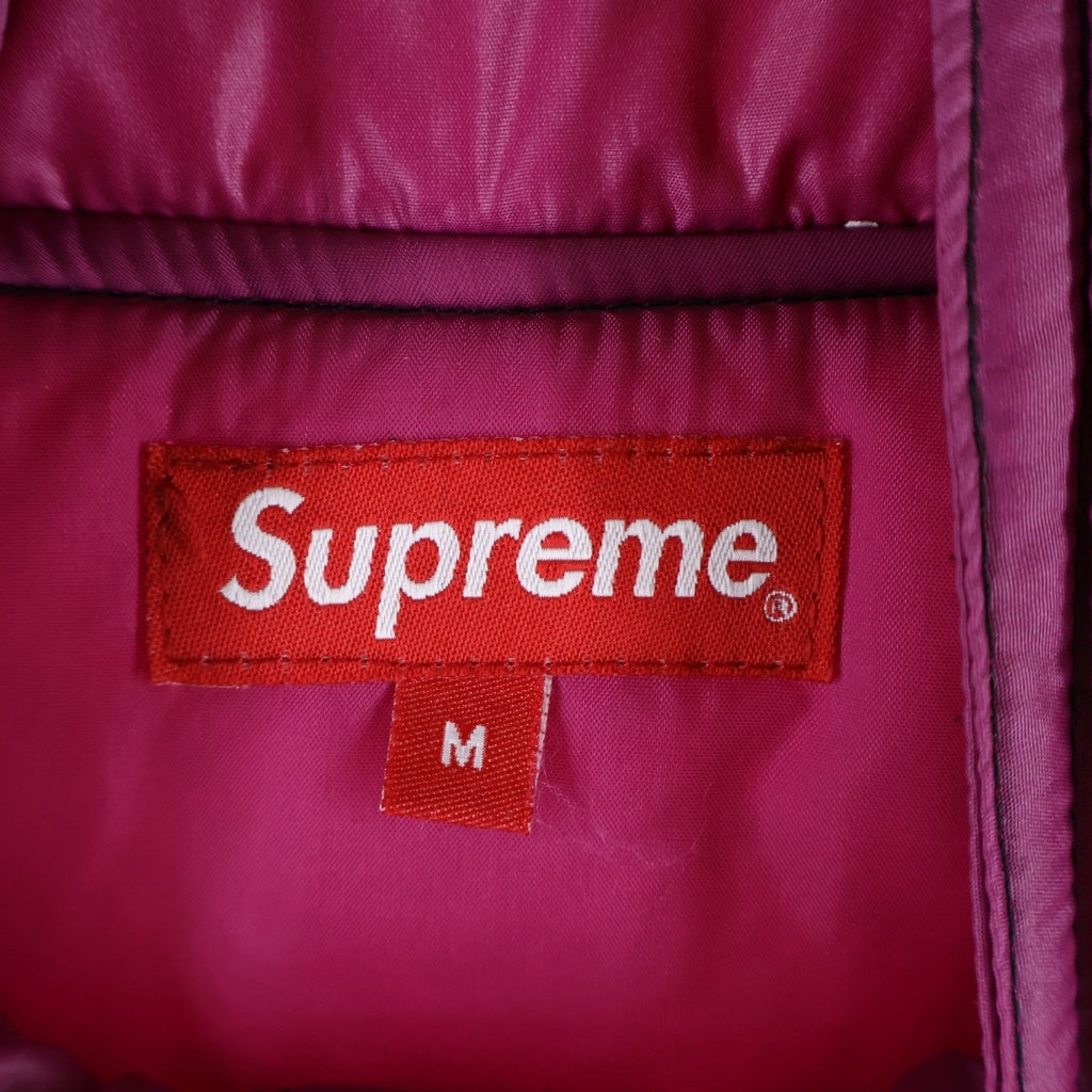 SUPREME(シュプリーム) 17AW Contrast Stitch Pullover コンストラクトステッチプルオーバー BOX LOGO ボックスロゴ ダウン プルオーバー ピンク