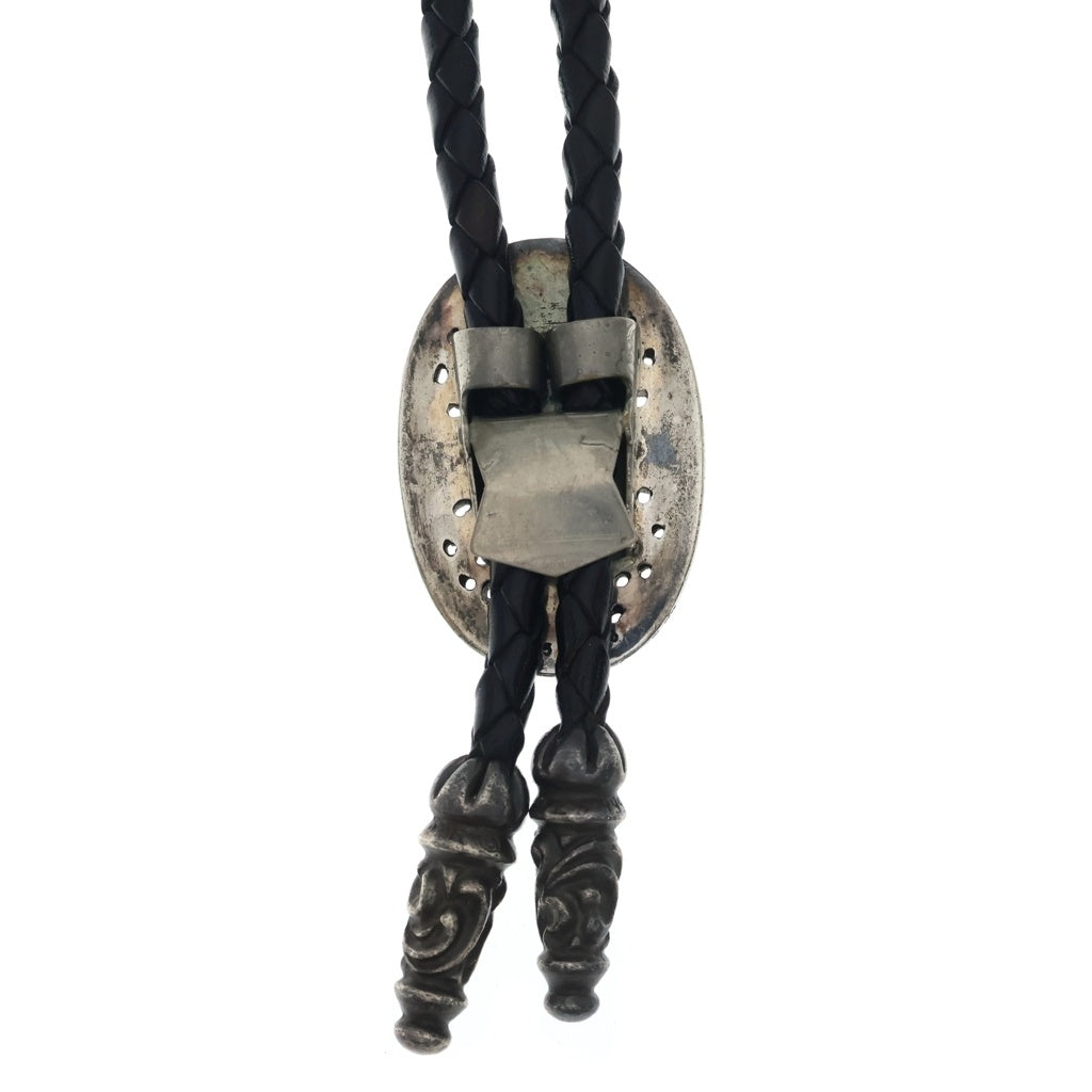 CHROME HEARTS(クロムハーツ) BOLOTIE OVALTINY タイニークラシックオーバルクロス ループタイ シルバー/ブラック BCA209