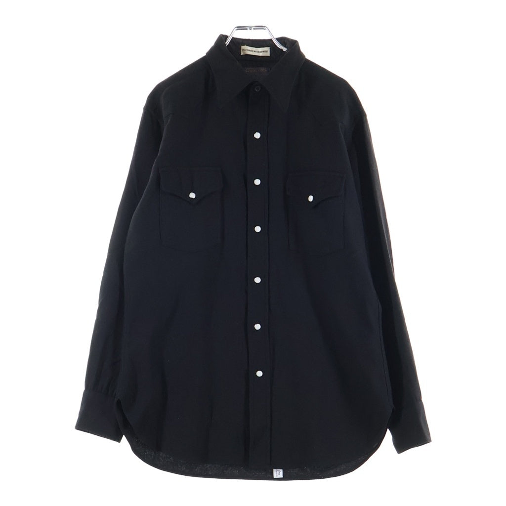 PENDLETON(ペンドルトン) VINTAGE 70s 黒 ウール ウエスタン 長袖シャツ ブラック