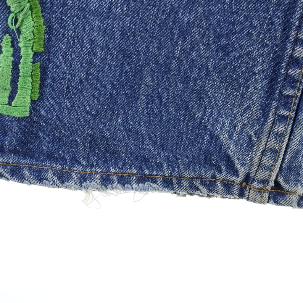 Levi's(リーバイス) VINTAGE 70s 646 ボタン裏8 ポケット裏チェーン 刺繍 ビックベル ベルボトムデニム インディゴ