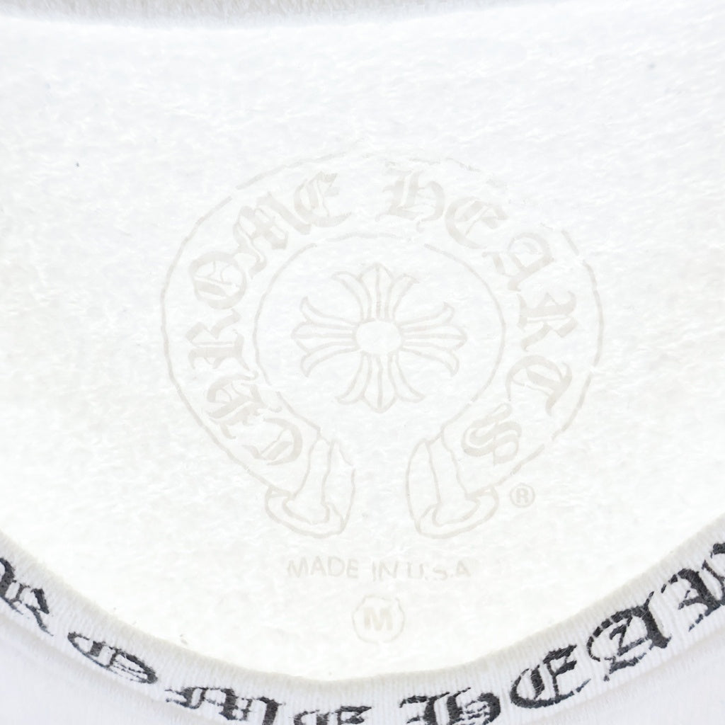 CHROME HEARTS(クロムハーツ) NECK LOGO CREWNECK SWEATSHIRT ネックロゴ クルーネック スウェットトレーナー ホワイト