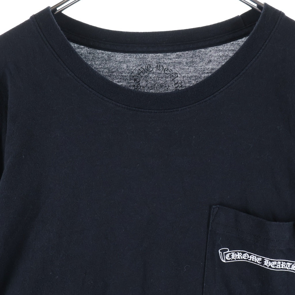 CHROME HEARTS(クロムハーツ) SCROLL LOGO L/S TEE スクロールロゴ ロングスリーブ長袖カットソー ブラック